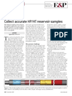 Collect Accurate HP/HT Reservoir Samples: Production Optimization