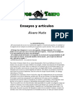 Mutis, Alvaro - Ensayos Y Articulos