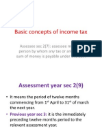 Basic Concepts of Income Tax