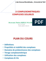 Methodes Complexometriques-Complexes Solubles