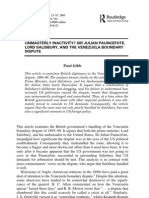 Unmasterly Inactivity? Sir Julian Pauncefote, Lord Salisbury, and The Venezuela Boundary Dispute