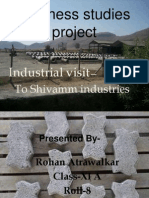 Business Studies Project: Industrial Visit