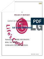 Project Report On LG Electronics