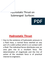 Hydrostatic Thrust On Submerged Surfaces