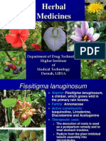 Herbal Medicines: Department of Drug Technology Higher Institute of Medical Technology Dernah, LIBYA