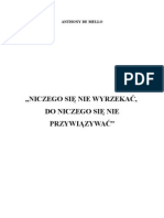 Anthony de Mello - Niczego Się Nie Wyrzekać, Do Niczego Się Nie Przywiązywać