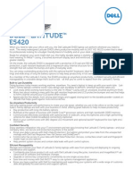 Latitude E5420 Specsheet PDF