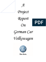 Project On Volkswagen DMK