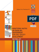 Monitoring Matrix For Enabling Environment For Civil Society Development - The Tool-Kit