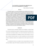 El Desarrollo Cognitivo y Los Estilos de Aprendizaje: Su Impacto en El Rendimiento Académico