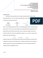 Physics 222 Ohm's Law Lab Report