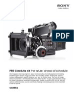 F55 Cinealta 4K The Future, Ahead of Schedule: Camera