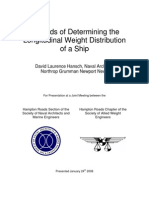 Methods of Longitudinal Weight Distribution