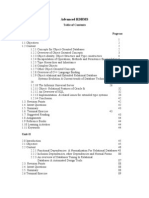 Advanced RDBMS: Unit-I Page No