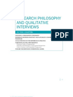 RESEARCH PHILOSOPHY and Quantative Interviews