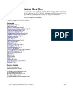 Cisco IOS Quick Reference Cheat Sheet 2.0