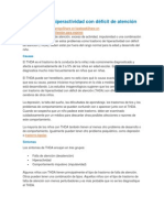 Trastorno de Hiperactividad Con Déficit de Atención