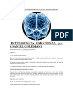 Resumen de Inteligencia Emocional Por Daniel Goleman