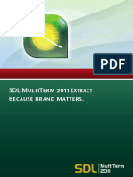 SDL MultiTerm 2011 Extract User Guide