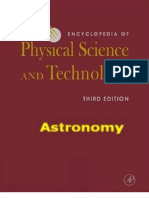 Encyclopedia of Physical Science and Technology (3Rd Ed 2001 Academic Press) - Astronomy