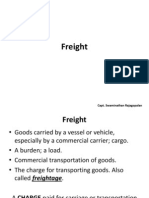 Freight: Capt. Swaminathan Rajagopalan