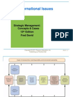 Global / International Issues: Strategic Management: Concepts & Cases 13 Edition Fred David