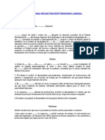 Demanda para Iniciar Procesó Ordinario Laboral