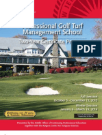 Rutgers Professional Golf Turf Management School: Two Year Certificate Program 2013-14