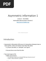 Lecture 6 Asymmetric Information 1