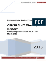 Central IT Weekly Report - 11 March 2013