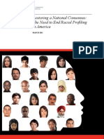 Report: Restoring A National Consensus: The Need To End Racial Profiling