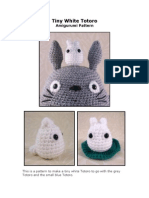 Totoro - Tiny White Totoro Amigurumi Pattern