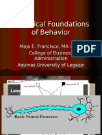 Biological Foundations of Behavior