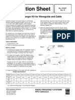 Instruction Sheet: Standard Hanger Kit For Waveguide and Cable