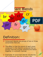 Consonant Blends: BL PR DR FR CR BR GL CL GR