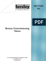 Bronze Commissioning Valves: Section