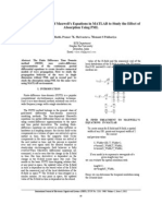 Implementation of Maxwell's Equations in MATLAB To Study The Effect of Absorption Using PML