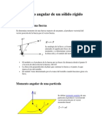 Momento Angular de Un Sólido Rígido