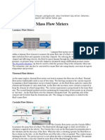 Types of Gas Mass Flow Meters