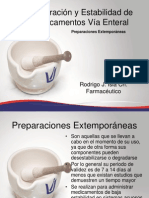 Preparación y Estabilidad de Medicamentos Vía Enteral