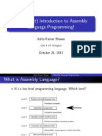 Very Short Intro To Assembly Language Programming