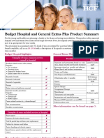 Budget Hospital and General Extras Plus Product Summary