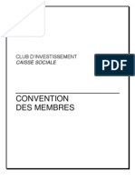 Contract Entre Membres D'un Club D'investissement