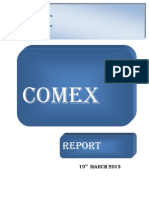 Comex: 19 MARCH 2013