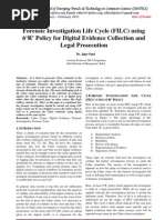 Forensic Investigation Life Cycle (FILC) Using 6 R' Policy For Digital Evidence Collection and Legal Prosecution