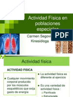 Actividad Física en Poblaciones Especiales