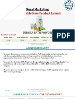 TERMIV - Rural Marketing - Non-Durable New Product Launch - Subhra Bath Powder - Gr9