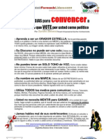 Estrategias para Convencer A Un PUEBLO de Que VOTE Por Usted Como Político Por Sandro Benecci