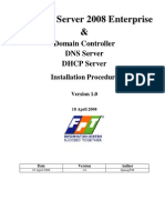 Install and Configure Active Directory, DNS and DHCP On Windows Server 2008