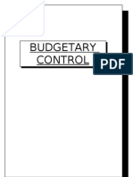 Budgetary Control